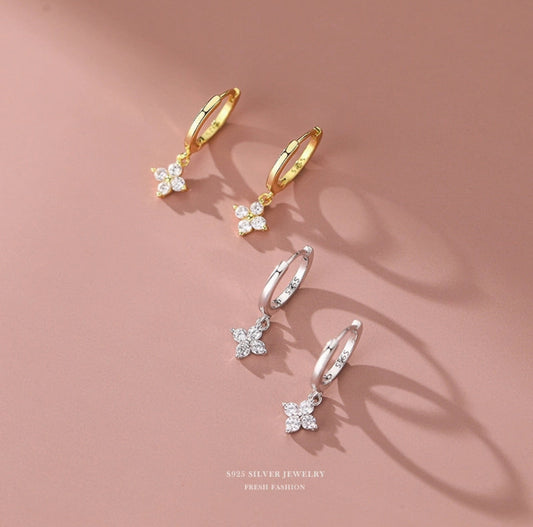 Diamond butterfly earrings