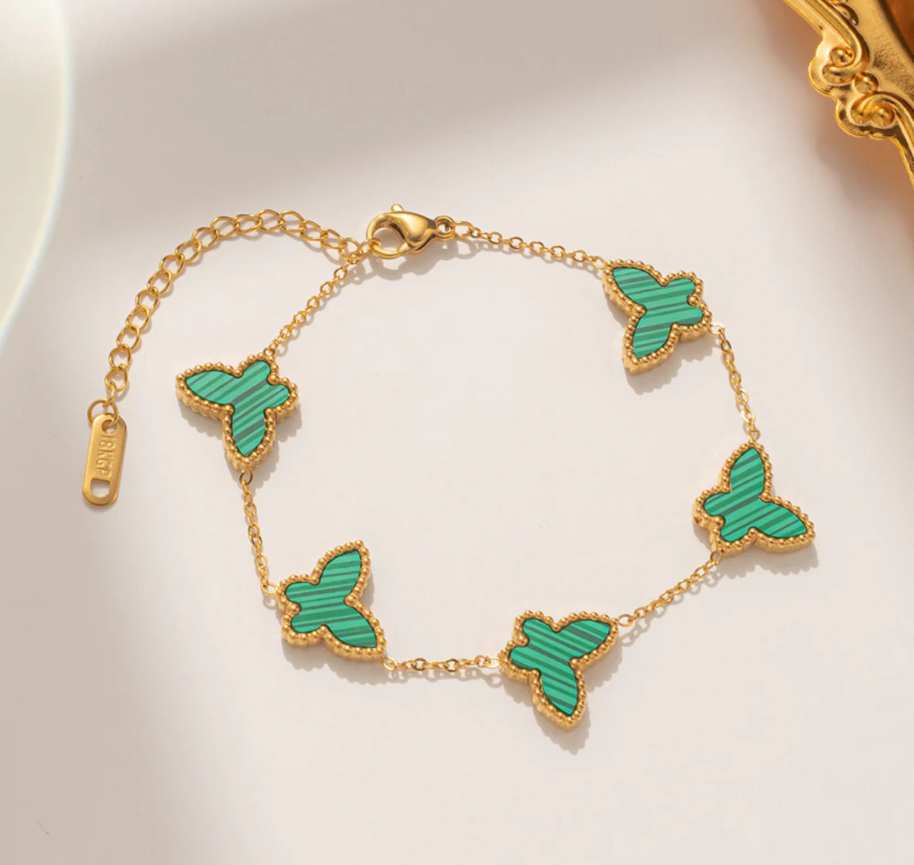 Butterfly charm bracelet