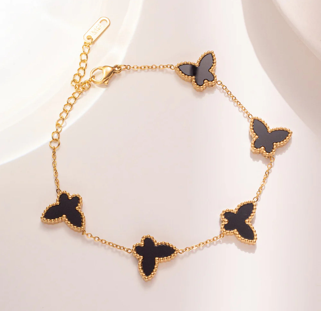 Butterfly charm bracelet