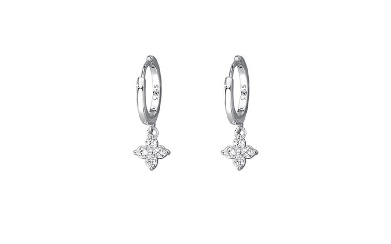 Diamond butterfly earrings